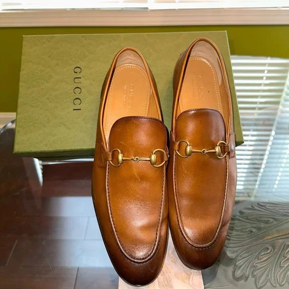 Gucci | Shoes | Mens Gucci Leather Brown Loafers | Poshmark display picture 3